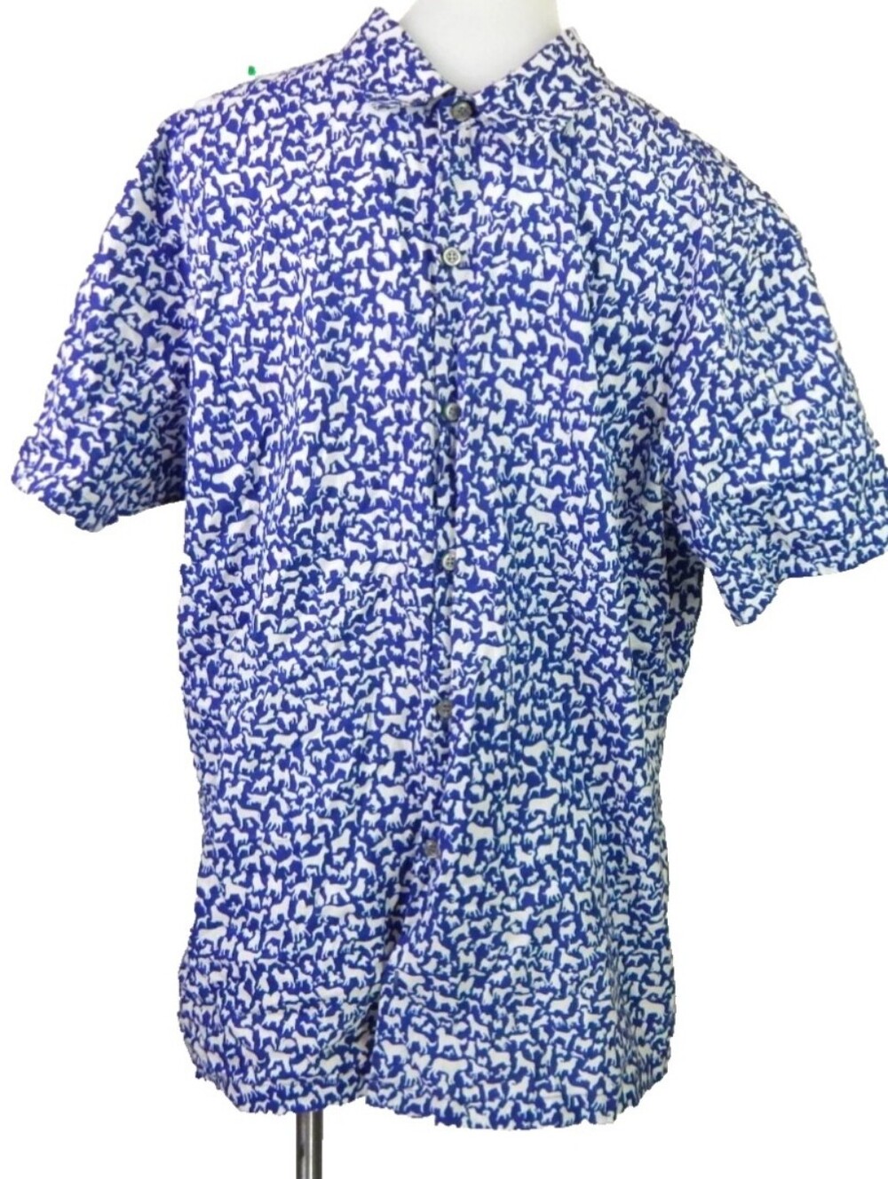 Tori Richard Dog Print Aloha Shirt